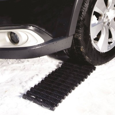 Snow Joe Auto Joe TrackAssist, Thermoplastic Rubber Non Slip Traction for Your Car's Tire in Ice, Snow, Mud and Sand, Red   557823559